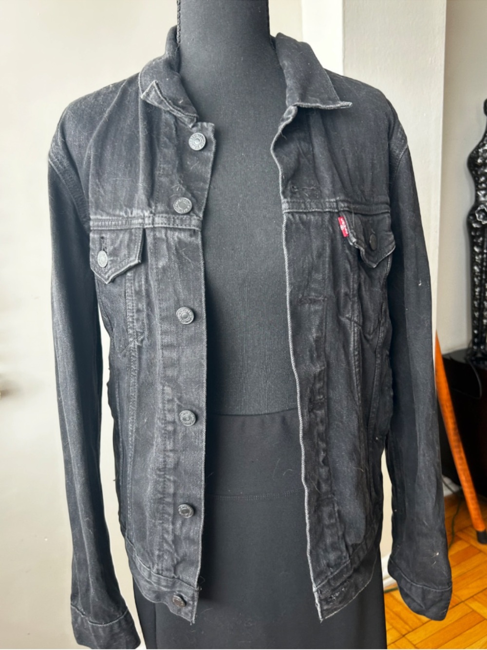 Levi's Black Washed Denim Jacket